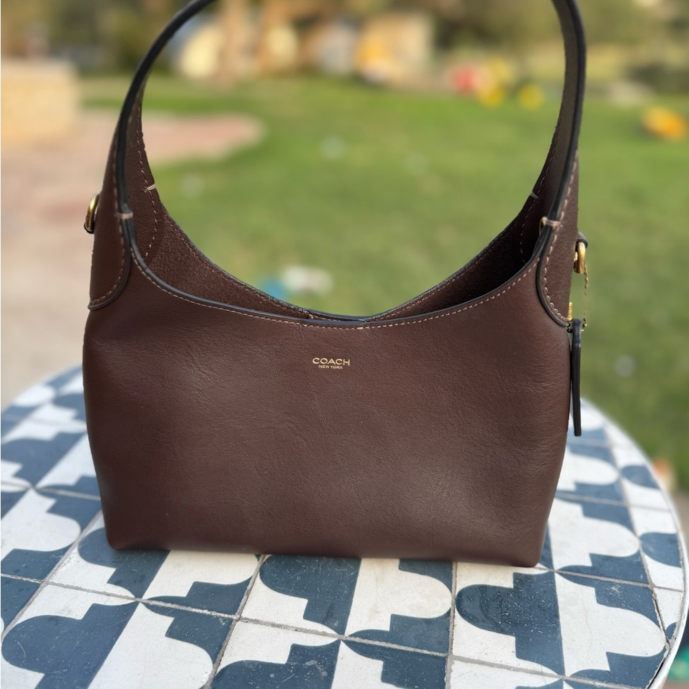 Coach Brown Leather Brooklyn Shoulder Bag